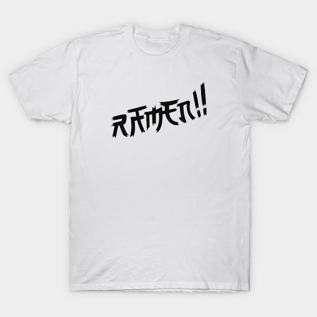 RAMEN!! Typography | Japanese Noodles T-Shirt by edorin